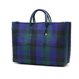 OJO DE MEX トートバッグ レディース  オホ デ メックス トート バッグ かごバッグ カゴバッグ 籠バッグ 軽量 軽い ブランド 大きめ B4 B4サイズ 春 夏 キューブ キューブ型 手編み チャーム付き Plastico Cago Tote Grande