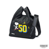 Beg bahu produk luaran untuk wanita lelaki Crossbody Bag jenama produk luaran beg ringan 2way genggam A4 kacang tanah koleksi Snoopy Messenger 2way bahu ODB028