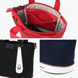 オケル トートバッグ レディース メンズ ファスナー付きミニ 小さめ OKERU バッグ カジュアル おしゃれ かわいい 自立 自立する ブランド シューズバッグ 2WAYトートバッグ 斜めがけ 綿 2WAY TYPE-C OKMG5ST1