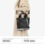 オケル トートバッグ レディース メンズ ミニ ファスナー付き 小さめ OKERU バッグ カジュアル かわいい 自立 自立する 2WAY シューズバッグ A5 2WAYトートバッグ 斜めがけ おしゃれ TYPE-P OKMG5ST3