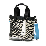 オケル トートバッグ レディース メンズ 小さめ ミニ OKERU バッグ 軽量 ブランド ファスナー付き 肩掛け ショルダー 斜めがけ カジュアル マチ付き 自立 アニマル 柄 おしゃれ A5 2WAY TYPE-P2 OKMG5FT2