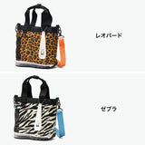 オケル トートバッグ レディース メンズ 小さめ ミニ OKERU バッグ 軽量 ブランド ファスナー付き 肩掛け ショルダー 斜めがけ カジュアル マチ付き 自立 アニマル 柄 おしゃれ A5 2WAY TYPE-P2 OKMG5FT2