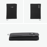 パックセーフ 三つ折り財布 メンズ レディース 財布 ブランド pacsafe コンパクト 黒 小銭入れ カード スリム おしゃれ カジュアル かっこいい 撥水 RFIDセーフ機能 RFIDトライフォールドウォレット