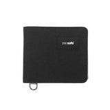 Pek dompet bifold selamat untuk lelaki dan wanita jenama dompet pacsafe kecil tiada duit syiling duit nipis kad hitam bergaya bergaya kasual air sejuk penolak fungsi selamat rfid rfid dompet