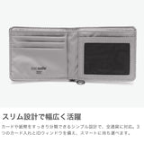 パックセーフ 二つ折り財布 メンズ レディース ブランド pacsafe 財布 小さい 小銭入れなし 薄い コンパクト 黒 カード おしゃれ カジュアル かっこいい 撥水 RFIDセーフ機能 RFIDバイフォールドウォレット