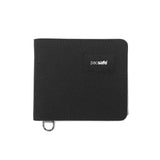 パックセーフ 二つ折り財布 メンズ レディース ブランド pacsafe 財布 小さい 小銭入れなし 薄い コンパクト 黒 カード おしゃれ カジュアル かっこいい 撥水 RFIDセーフ機能 RFIDバイフォールドウォレット