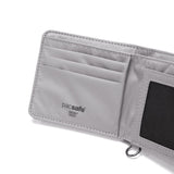 パックセーフ 二つ折り財布 メンズ レディース ブランド pacsafe 財布 小さい 小銭入れなし 薄い コンパクト 黒 カード おしゃれ カジュアル かっこいい 撥水 RFIDセーフ機能 RFIDバイフォールドウォレット