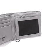 パックセーフ 二つ折り財布 メンズ レディース ブランド pacsafe 財布 小さい 小銭入れなし 薄い コンパクト 黒 カード おしゃれ カジュアル かっこいい 撥水 RFIDセーフ機能 RFIDバイフォールドウォレット