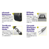 パックセーフ ショルダーバッグ メンズ レディース 斜めがけバッグ 小さめ pacsafe GO ブランド ミニ ショルダー バッグ 縦型 軽量 撥水 A5 4.5L スキミング防止 RFID 旅行 海外 防犯 フェスティバルクロスボディ