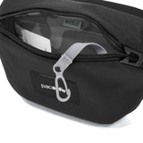 パックセーフ ボディバッグ メンズ レディース 軽量 pacsafe ブランド カジュアル 撥水 盗難防止 防犯 斜めがけ 旅行 日常使い おでかけ アウトドア 無地 おしゃれ コンパクト 小さめ 1L GO マイクロスリング