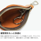 【正規取扱店】 パイロットリバー キーケース メンズ ブランド PAILOT RIVER コンパクト 本革 革 大人 スマートキー プレゼント 男性 おしゃれ ファスナー 鍵 鍵入れ 日本製 グローブレザー キーバッグ PR-KB-N