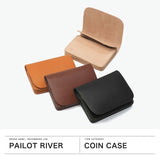 【正規取扱店】 パイロットリバー 財布 コインケース メンズ レディース 二つ折り コンパクト PAILOT RIVER 二つ折 ブランド 小銭入れ 革 本革 レザー 日本製 オイルレザー サドルレザー PR-KUJIRA-MW2