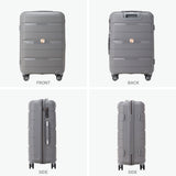 【正規品1年保証】 RICORA スーツケース リコラ 軽量 軽い かわいい おしゃれ 静音 キャスター TSAロック 旅行 トラベル キャリーケース キャリー Mサイズ シンプル ダブルホイール 66L 6泊 7泊 INICIO RI1-002