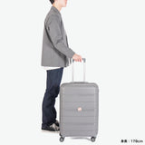 【正規品1年保証】 RICORA スーツケース リコラ 軽量 軽い かわいい おしゃれ 静音 キャスター TSAロック 旅行 トラベル キャリーケース キャリー Mサイズ シンプル ダブルホイール 66L 6泊 7泊 INICIO RI1-002