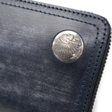 【正規取扱店】 レッドムーン 長財布 メンズ レディース ブランド REDMOON 財布 ラウンドファスナー 大容量 本革 革 レザー ブランド 小銭入れ 高級感 おしゃれ かっこいい コンチョ ロングウォレット 日本製 HANDSOME-ZBD