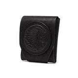 【正規取扱店】 レッドムーン 財布 メンズ レディース 二つ折り REDMOON コンパクト ブランド 本革 札入れ 小さめ コインケース ミニ財布 小銭入れ 日本製 REDMOONロゴパッチ付きミニウォレット RM-R01E