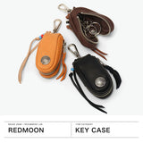【正規取扱店】 レッドムーン キーケース メンズ レディース スマートキー REDMOON 本革 レザー コンパクト 鍵入れ キーリング 小さい ラウンドファスナー 日本製 インディアンコンチョ付きキーバッグ S-RM-KB1