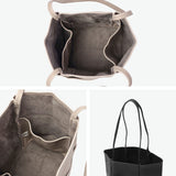 REN トートバッグ レディース 小さめ レン バッグ 軽量 軽い 革 本革 豚革 ブランド カジュアル きれいめ 上品 シンプル おしゃれ 肩掛け トート 縦型 日本製 A5 hallie バケットトート 1-30-20242