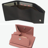 REN 三つ折り財布 レディース 革 ブランド かわいい レン 財布 本革 牛革 レザー コンパクト ミニ 小さい 小さめ ボックス型 小銭入れ 三つ折り シンプル おしゃれ 日本製 #51 PHILIP ミニウォレット 3-51-10100