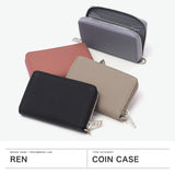 REN コインケース レディース 革 かわいい レザー レン 財布 小銭入れ ミニ財布 カード スマートキー コンパクト 軽量 日本製 本革 大人 きれいめ おしゃれ 上品 シンプル PHILIP コインパース 3-51-21210
