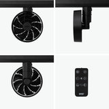【正規品1年保証】 ブリッド ダクトレールファン BRID シーリングファン 3D 首振り 大風量 扇風機 ダクトレール用 ファン レールファン おしゃれ シンプル 静か 自動 上下 左右 5段階 DUCT RAIL FAN 003431