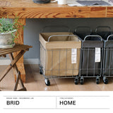 ブリッド ランドリーバスケット キャスター付き BRID ランドリー バスケット ランドリースクエアバスケット キャスター ワイド ワイヤー スチール WIRE ARTS & PRO.FOLDING LAUNDRY SQUARE BASKET with CASTER 40L WIDE 003385