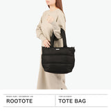 ルートート トートバッグ レディース 大きめ ファスナー付き ROOTOTE A4 軽量 通勤 カジュアル ブランド かわいい 旅行 軽い 通学 横型 ダウン トート 肩掛け FEATHER ROO FE.ミディアム.モデレート-A 3682