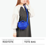 ルートート トートバッグ レディース ファスナー付き 小さい ミニ ROOTOTE トート バッグ 軽量 ブランド コンパクト 斜めがけ ショルダー 2WAY フェザールー FEATHER ROO FE.べビールー.カラーポップ-A 3687