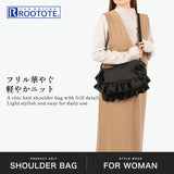 ルート―ト ショルダーバッグ レディース かわいい ROOTOTE ブランド 斜め掛け ニット フリル 自立 シンプル 上品 軽い 長さ調節可能 手洗い可能 ウォッシャブル 大人 おしゃれ ルフル EU.ベビールー.ルフルラッフル-B 3716
