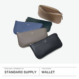 【正規取扱店】 スタンダードサプライ 長財布 メンズ レディース 薄い 薄型 財布 STANDARD SUPPLY 本革 革 レザー ブランド 小銭入れ カード入れ ファスナー おしゃれ シンプル 日本製 PAL OVAL ZIP WALLET
