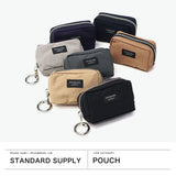 【正規取扱店】 スタンダードサプライ ポーチ レディース メンズ 小さめ 小物入れ STANDARD SUPPLY ブランド 可愛い カラビナ付き ミニ かわいい ミニポーチ 軽量 軽い 日本製 SIMPLICITY SQUARE CHARM POUCH