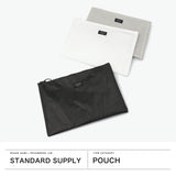【正規取扱店】 スタンダードサプライ ポーチ メンズ レディース 小物入れ STANDARD SUPPLY 化粧品 おしゃれ コスメ 大きめ マチなし 水に強い 軽量 セイルクロス シンプル 日本製 SAIL LAYERED POUCH M