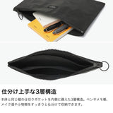 【正規取扱店】 スタンダードサプライ ポーチ メンズ レディース 小物入れ STANDARD SUPPLY 化粧品 おしゃれ コスメ 大きめ マチなし 水に強い 軽量 セイルクロス シンプル 日本製 SAIL LAYERED POUCH M