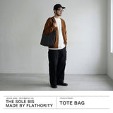 ザソールビスメイドバイフラソリティ トートバッグ メンズ レディース A4 キャンバス THE SOLE BIS made by Flathority 通勤 ビジネス カジュアル 縦型 ブランド 撥水 キャンバスレザー ミドルトートバッグ LIAM
