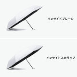 白の頂 折りたたみ傘 レディース 晴雨兼用 軽量 大きい SHIRONOITADAKI 日傘 雨傘 折りたたみ おしゃれ 完全遮光 遮光率100% Radi-Cool UVカット100% 遮熱 ワイド INSIDE SERIES インサイド 60cm LDSI-I-60PM