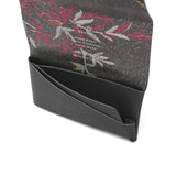 所作 カードケース メンズ レディース スリム 本革 Shosa 名刺入れ ブランド 薄型 薄い 日本製 名刺 カード入れ カード 軽量 軽い ビジネス レザー 革 牛革 おしゃれ 花 花柄 経年変化 コンパクト 刺繍模様