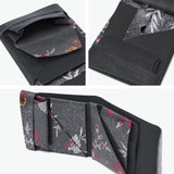 所作 財布 メンズ レディース Shosa 三つ折り 3つ折り ブランド 薄い 薄型 コンパクト 小銭入れ サイフ 折財布 ウォレット 革 本革 革財布 レザー 日本製 花 花柄 和 刺繍模様 ショートウォレット2.0