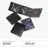 所作 三つ折り財布 メンズ レディース 財布 Shosa ブランド おしゃれ 日本製 本革 折財布 小銭入れ 薄型 薄い スリム 和風 和 柄 レザー 牛革 経年変化 軽量 雨 花 土 ワルツ 太陽 星 月 ショートウォレット2.0