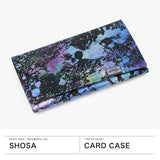 所作 カードケース メンズ レディース 本革 薄型 Shosa 革 レザー スリム スマート コンパクト 名刺入れ ブランド オーロラ おしゃれ 虹色 日本製 ギフト プレゼント 上品 個性的 柄 Aurora