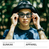 サンカク サングラス メンズ レディース 偏光 SUNKAK メガネ ブランド 薄い 色 UVカット UV 紫外線 紫外線カット 運転 ドライブ おしゃれ ウェリントン 軽い 軽量 TYPE 2 MATT BLACK POLARIZED LENSES
