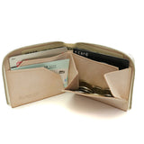Komono Wallet Com-ONO Bi-fold Mini Wallet Compact Slim Series Slim Leather Leather Leather Leather Purse Men's Ladies Slim-002