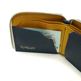 Komono Wallet Com-ONO Bi-fold Mini Wallet Compact Slim Series Slim Leather Leather Leather Leather Purse Men's Ladies Slim-002