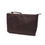 SLOW ポーチ メンズ レディース 小物入れ ブランド レザー Mサイズ スロウ マチ付き マチ 革 本革 おしゃれ シンプル ギフト プレゼント ファスナー 黒 日本製 bono Pouch M 300S17C