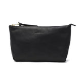 SLOW ポーチ メンズ レディース 小物入れ ブランド レザー Mサイズ スロウ マチ付き マチ 革 本革 おしゃれ シンプル ギフト プレゼント ファスナー 黒 日本製 bono Pouch M 300S17C
