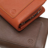 ソラチナ 二つ折り財布 メンズ レディース ブランド 大容量 軽量 SOLATINA 財布 本革 レザー 札 カード入れ 小銭入れあり 小銭入れ仕切り 二つ折 シンプル 大人 FUKURO series 袋縫いミドルウォレット SW-60101