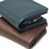 ソラチナ 二つ折り財布 メンズ レディース ブランド 軽量 SOLATINA 財布 本革 レザー 札 カード入れ 小銭入れあり 二つ折 コンパクト シンプル 大人 FUKURO series 袋縫いコンパクトウォレット SW-60102