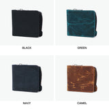 ソラチナ 二つ折り財布 メンズ レディース ブランド SOLATINA 財布 本革 レザー ホースレザー 札 カード入れ 小銭入れあり 二つ折 コンパクト シンプル カジュアル おしゃれ 大人 NASHIKA series SW-60203