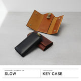 SLOW キーケース メンズ レディース 鍵入れ 小さめ スロウ ブランド 大人 レザー スマートキー 鍵 3連 収納 カード スナップボタン 革小物 おしゃれ 本革 牛革 革 経年変化 日本製 herbie smart key case SO927RS
