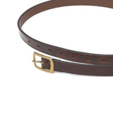 SLOW ベルト メンズ レディース スロウ ハービー カジュアル バックル レザーベルト レザー 革 本革 牛革 細め ブランド おしゃれ 革小物 プレーンベルト 日本製 herbie 20mm plain belt HS70J