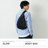 SLOW ボディバッグ メンズ レディース 大きめ スロウ バッグ ブランド ナイロン 斜めがけバッグ 大人 軽量 軽い トライアングル 三角 ショルダーバッグ 弱撥水 おしゃれ B5 Nylon Triangle Shoulder Bag 858S63R